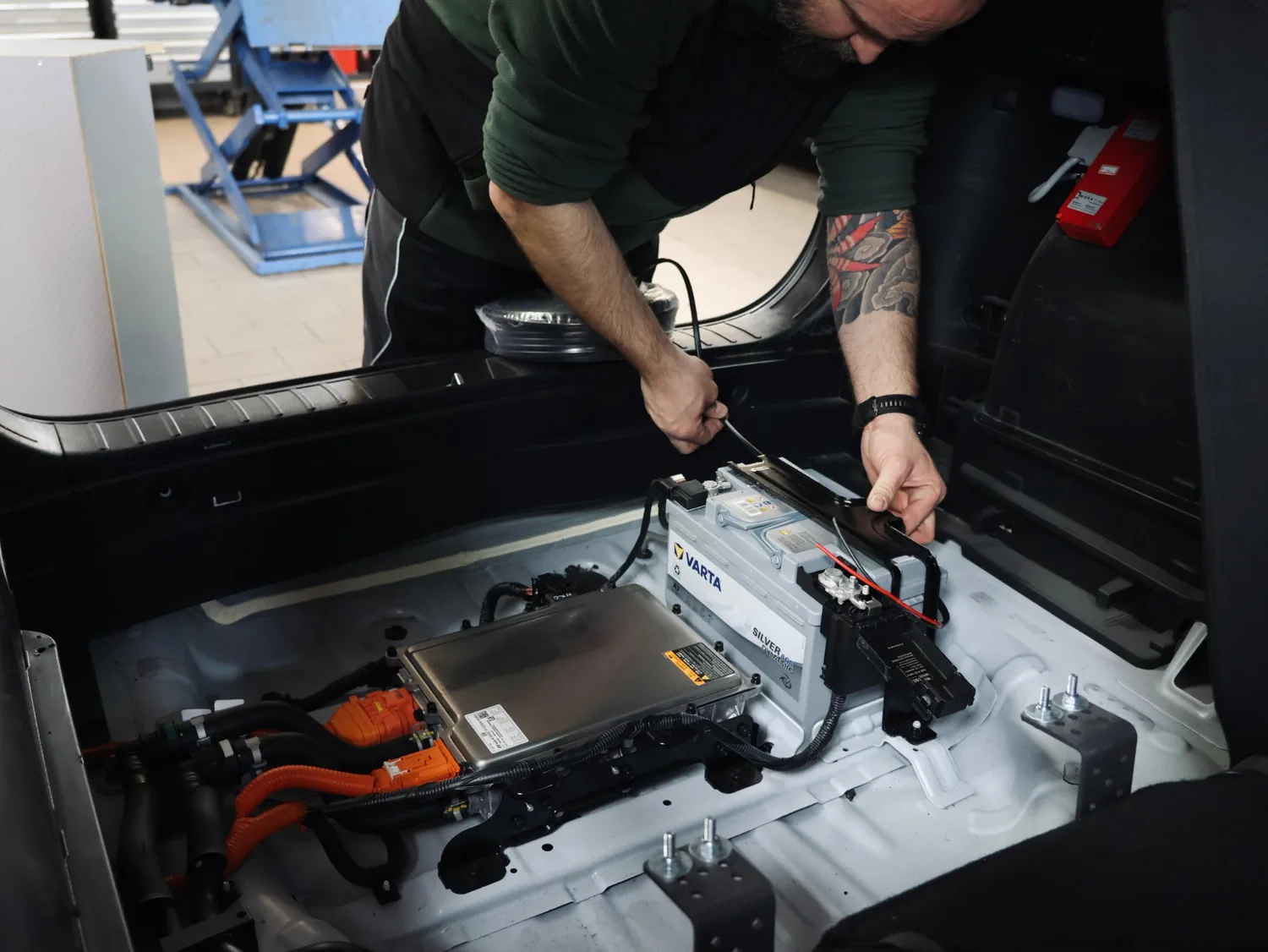 Intégration électrique et batterie dans un véhicule